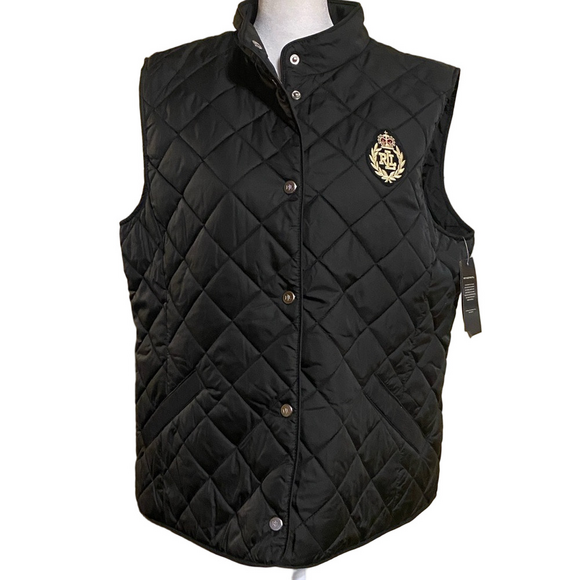 Lauren Ralph Lauren Jackets & Blazers - NWT Lauren Ralph Lauren Black Quilted Vest Large